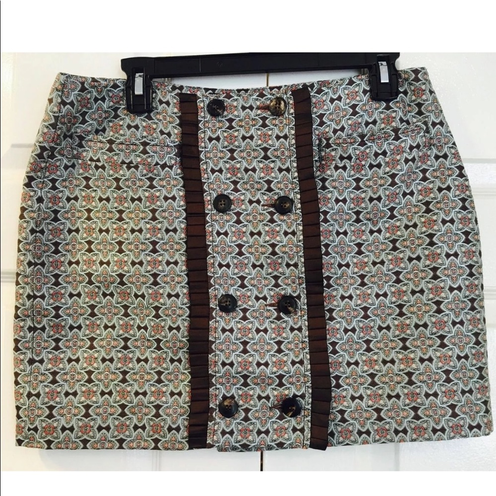 Derek Lam -100% Silk Brocade Mini Skirt-Sz 8